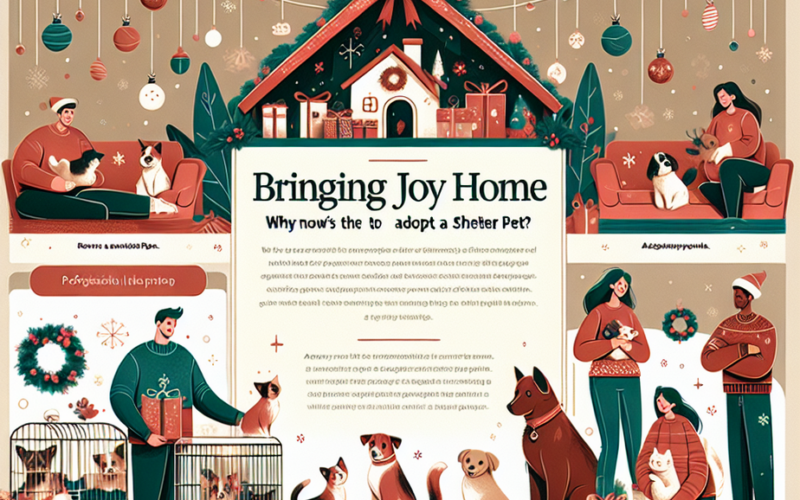 Bring Joy Home: Why Now is the Time to Adopt a Shelter Pet