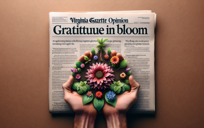 Virginia Gazette Opinion: Gratitude in Bloom